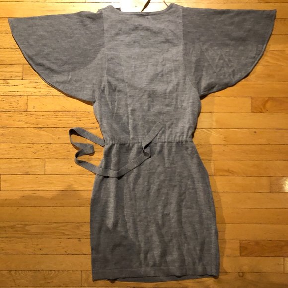 Brand New Cynthia Rowley Wool Batwing/ Angel wing Midi Dress - Picture 4 of 9